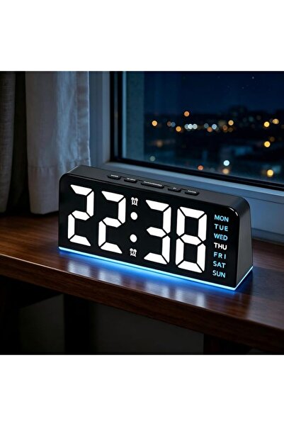 Generic Brand Digital Alarm Clock, LED Digital Clock with Ambient Light, with...