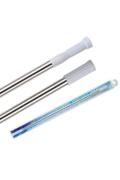 Generic MOMENT [1 Pack] Shower Curtain Rod No Drilling, [110-200 cm] Adjustab...