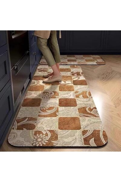 Generic Beauenty 2 PCS Kitchen Rugs and Mats,Non-Slip, Water and Oil Resistan...