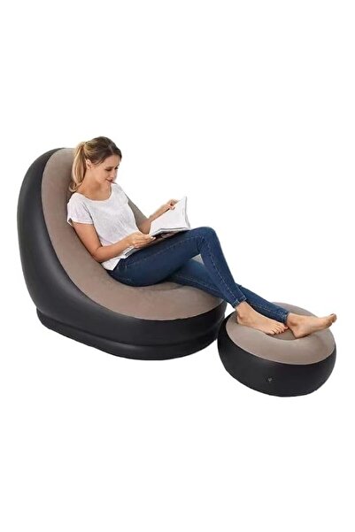 Generic 2-in-1 Lounge Sofa Bed, Folding Inflatable Sofa Bed Portable Inflatab...
