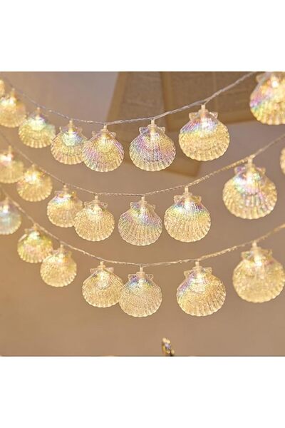 Generic Starfish String Lights with Seashell Design 3 Meters 20 LEDs, Battery...