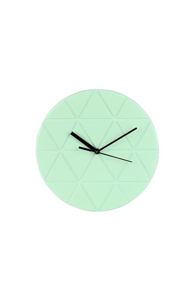 Generic Brand Round Wall Clock - Green (Battery not Included)