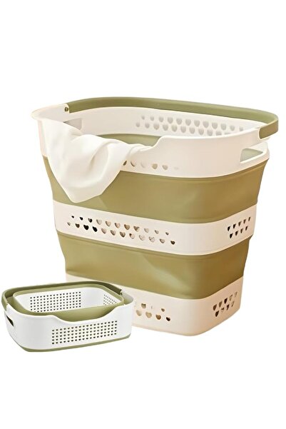 Generic XVesion XL Foldable Laundry Basket 42L, Collapsible Plastic Laundry H...