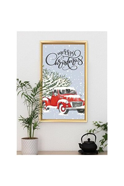 Generic Brand 'Marry Christmas' Digitally Printed Wall Poster with Photo Fram...