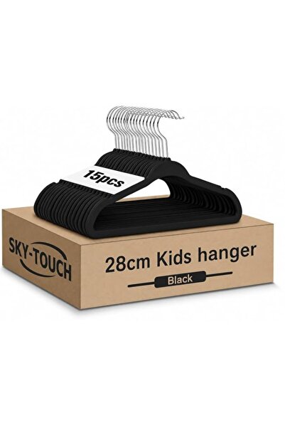 Generic SKY-TOUCH 15Pcs Non-Slip Velvet Kids Hangers, Premium Baby Clothes Ha...