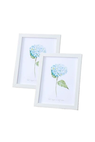 Generic Brand 2Pcs Wooden Photo Frame for Wall Hanging and Tabletop, 8 inch W...