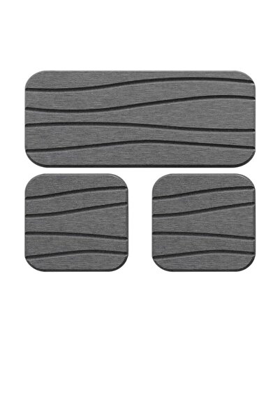 Generic 3Pcs Water-Absorbing Diatomaceous Stone Trays, Fast-Drying Sink Mats,...