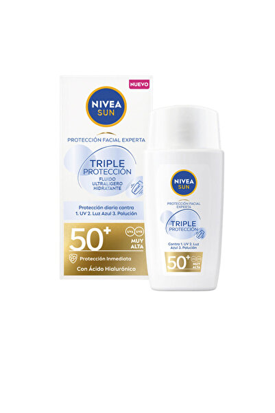 NIVEA PROTECȚIE SOLARĂ TRIPLĂ fluid facial ultraușor SPF50+ 40 ml