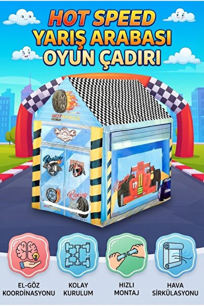 Tıfıl Toys Hot Speed Indoor and Outdoor Kids Play Tent - Durable, Practical, ...