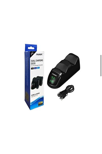Generic Dual Charging Dock With USB Cable For PlayStation 4 Wireless Controller