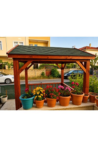 Şen Mobilya Ahşap Çardak Kamelya Pergola Bahçe S4