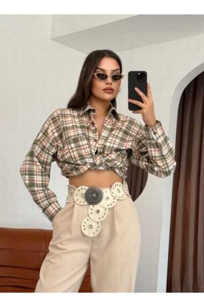 DUB DAB FASHİON Oversize Ekose Gömlek