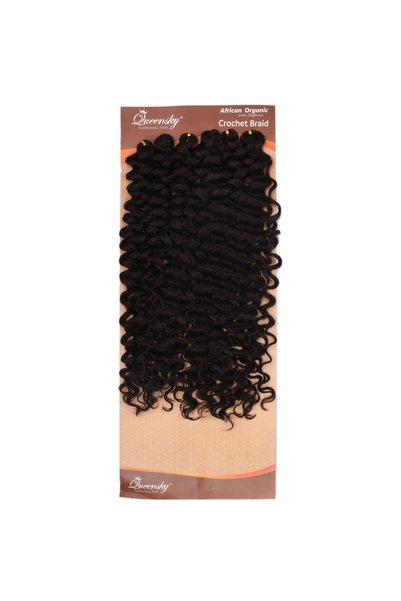 Generic Brand QueenSky Păr Afro ondulat / 75 cm / 240 g / Cafeniu închis