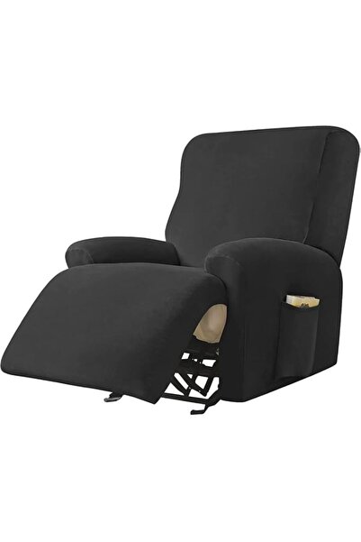 Generic 4-Pieces Velvet Recliner Covers Recliner Chair Covers for Leather and...