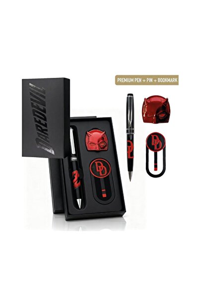 Cerda Group Cerda Marvel: Daredevil - Set de papetărie cu pix premium, pin și...