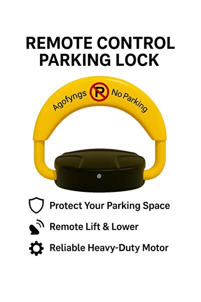 Agofyngs Premium Remote Control Parking Lock – Heavy-Duty Motor, Remote Lift ...