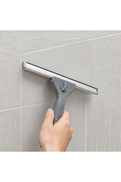 Kmt Style Racletă pentru geamuri cu mâner gri, dimensiuni 35 cm × 17 cm, unea...