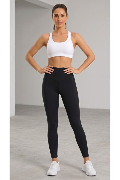 Kadın Yüksek Bel Toparlayıcı Spor Tayt – Fitness, Pilates ve Günlük Kullanım