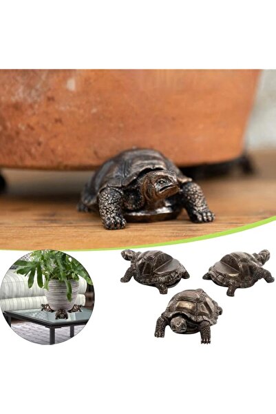 Generic 3Pcs Tortoise Resin Pot Feet, Waterproof Outdoor Plant Pot Support Ri...