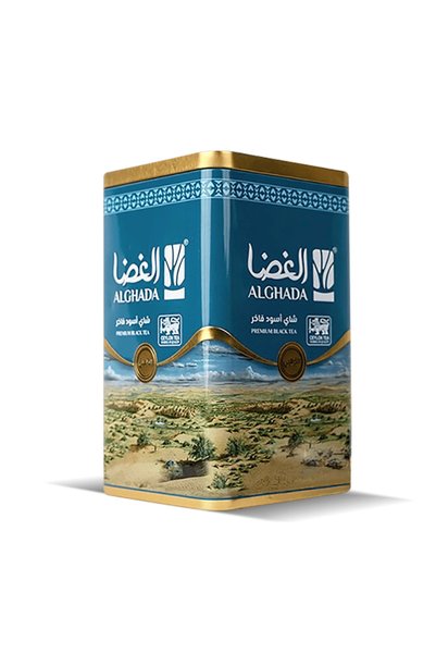 TEA شاي الغضا اسود الغضا الذهبي الازرق علبة معدنية - خشن 250 جرام