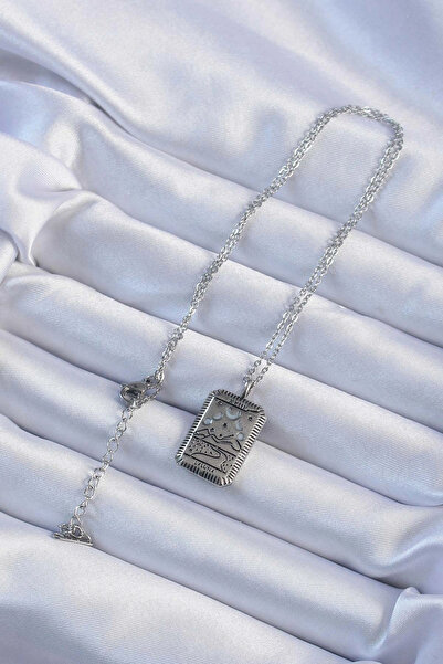 online kapsulavm avm alışveriş 316L Steel Chain Antique Silver Color Moon Fig...