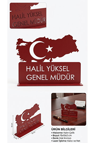 İsme özel masa üstü isimlikler