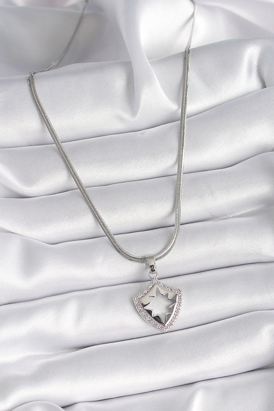 online kapsulavm avm alışveriş 316L Steel Silver Color Italian Chain Zircon S...