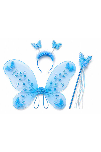 Generic Brand Set Costum Fluture pentru Copii – Aripi, Bentiță cu Fluturi și ...