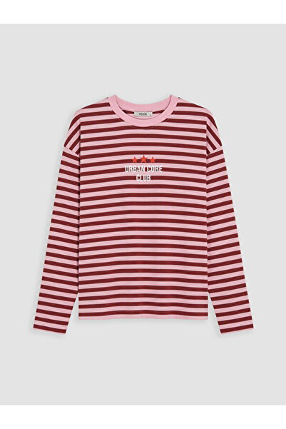 LC Waikiki I Striped 100% Cotton Women's T-Shirt from Freezen Store