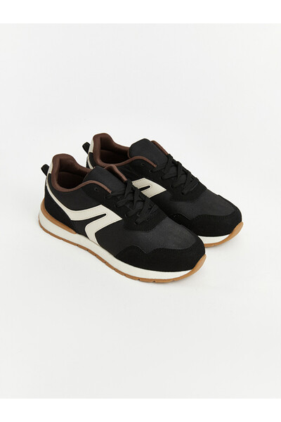 LC Waikiki Lcw Steps Black Suede Look Boys' Sports Shoes