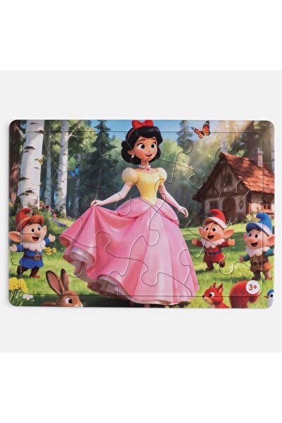OEM Puzzle Albă ca Zăpada 15 piese - Prințese și Pitici Disney