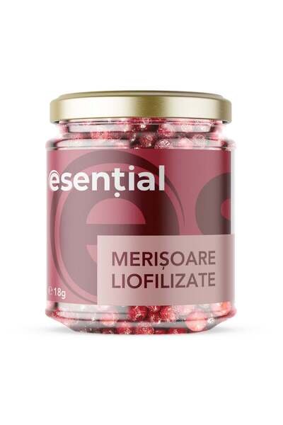 ESSENTİAL Λυοφιλοποιημένα κράνμπερις, 18γρ. Απαραίτητο.