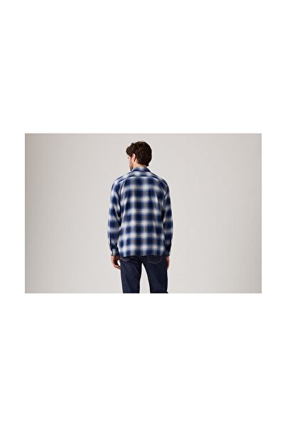 Levi's LEVİS CLASSIC WORKER JERICHO PLAID BLUE DEPTHS GÖMLEKLacivert