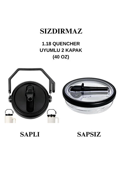 Stanley Quencher 1.18 LT 2 ADET (40 Oz) Uyumlu Sızdırmaz Termos Kapağı – Taşı...