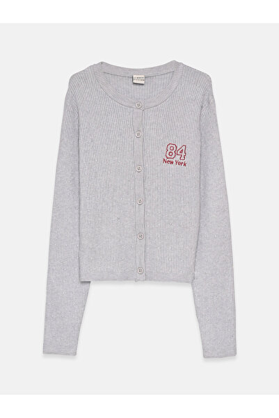 LC Waikiki Crew Neck Girl Cardigan
