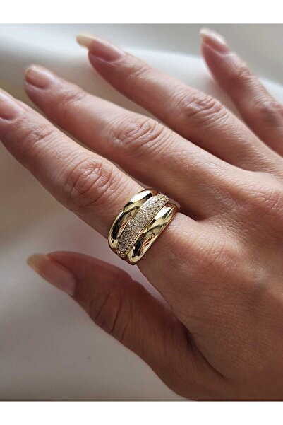 ZÜLİSCH BOMBELİ YÜZÜK GOLD 14 K SU YOLU YÜZÜK XUPİNG YÜZÜK