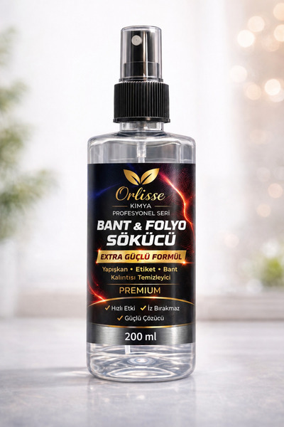 Orlisse Bant & Folyo Sökücü Sprey 200 ml – Extra Güçlü Yapışkan Temizleyici, ...
