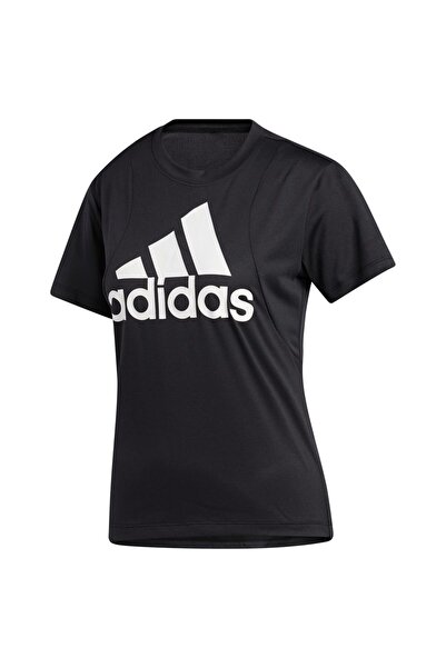 adidas Tricou de damă cu mânecă scurtă, cu insignă sportivă, XS