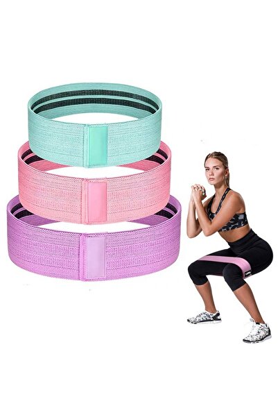 OEM Σετ 3 Ελαστικών Υφασμάτινων Λάστιχων Γυμναστικής, Προοδευτικής Αντίστασης...