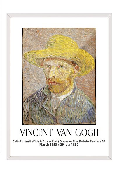 Postifull Vincent Van Gogh, Tablou cu ramă albă, Seria de artă NR:110614