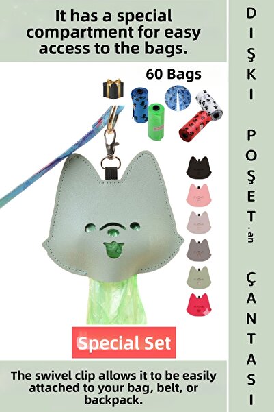 Wintoup # Dog Toilet Pet Cute Figurine Bag with Exit Compartment, Leash, Wais...