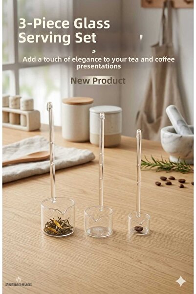 Funny Life 3-Piece Glass Ladle Set - Glass Presentation Service
