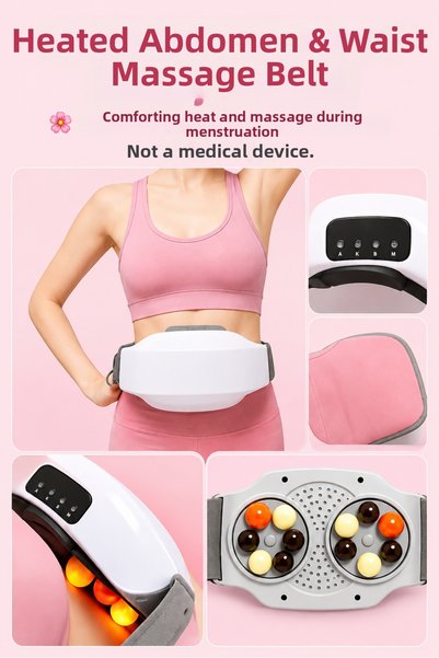 MDSTECH Bian Stone Heated Vibrating Abdominal & Waist Massage Belt
