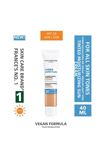 Yves Rocher Bb Cream 50 Spf - Tone-Equalizing Tinted Moisturizer Sunscreen - ...