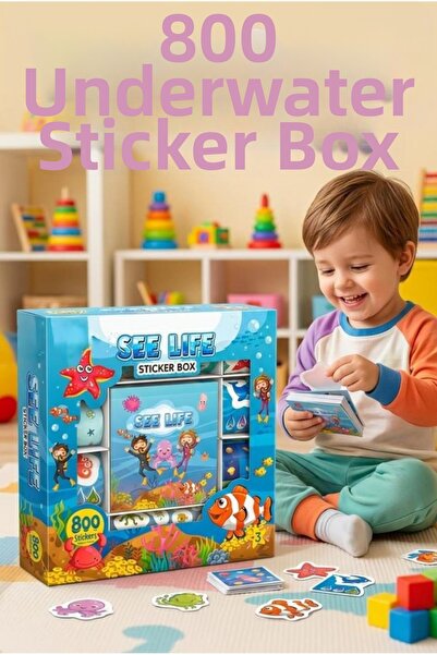 Tıfıl Toys See Life Educational Sticker and Origami Sea World 800-Piece Stick...