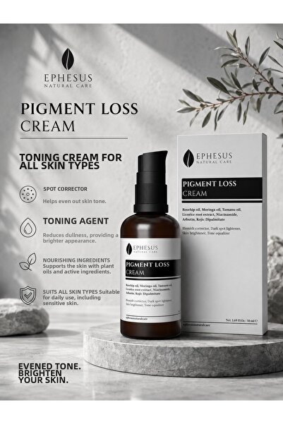 Ephesus Natural Care Pigment Loss Smoothing Care Cream That Reduces the Appea...