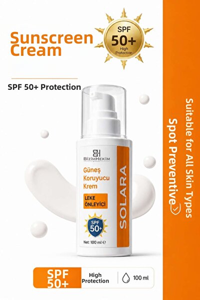 BİZİMHEKİM ŞİFA EVİ واقي شمسي للوجه عالي الحماية بعامل حماية من الشمس SPF50+ ...