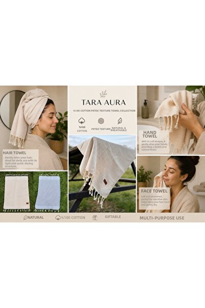 TaraAura 100% Cotton Peshtemal Fabric Peskir