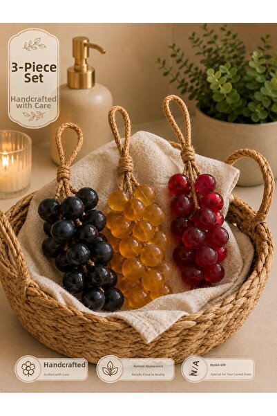 Lavendrose Salkım Soap Natural Decorative Faucet Soap Handmade Grape Pendant ...