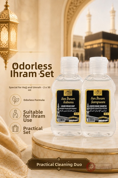 İlkbenaldim Ihrama Suitable Odorless Liquid Soap and Odorless Liquid Shampoo ...